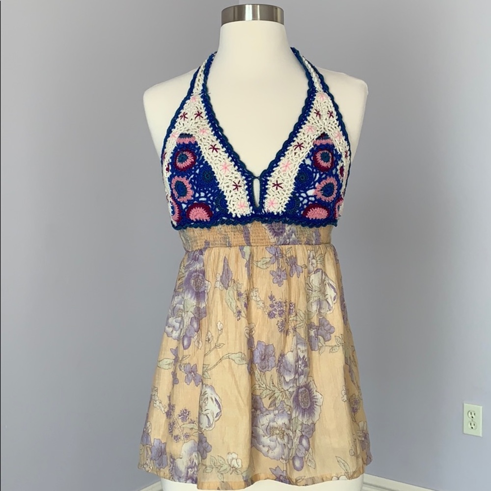 Boho Crochet Halter Top